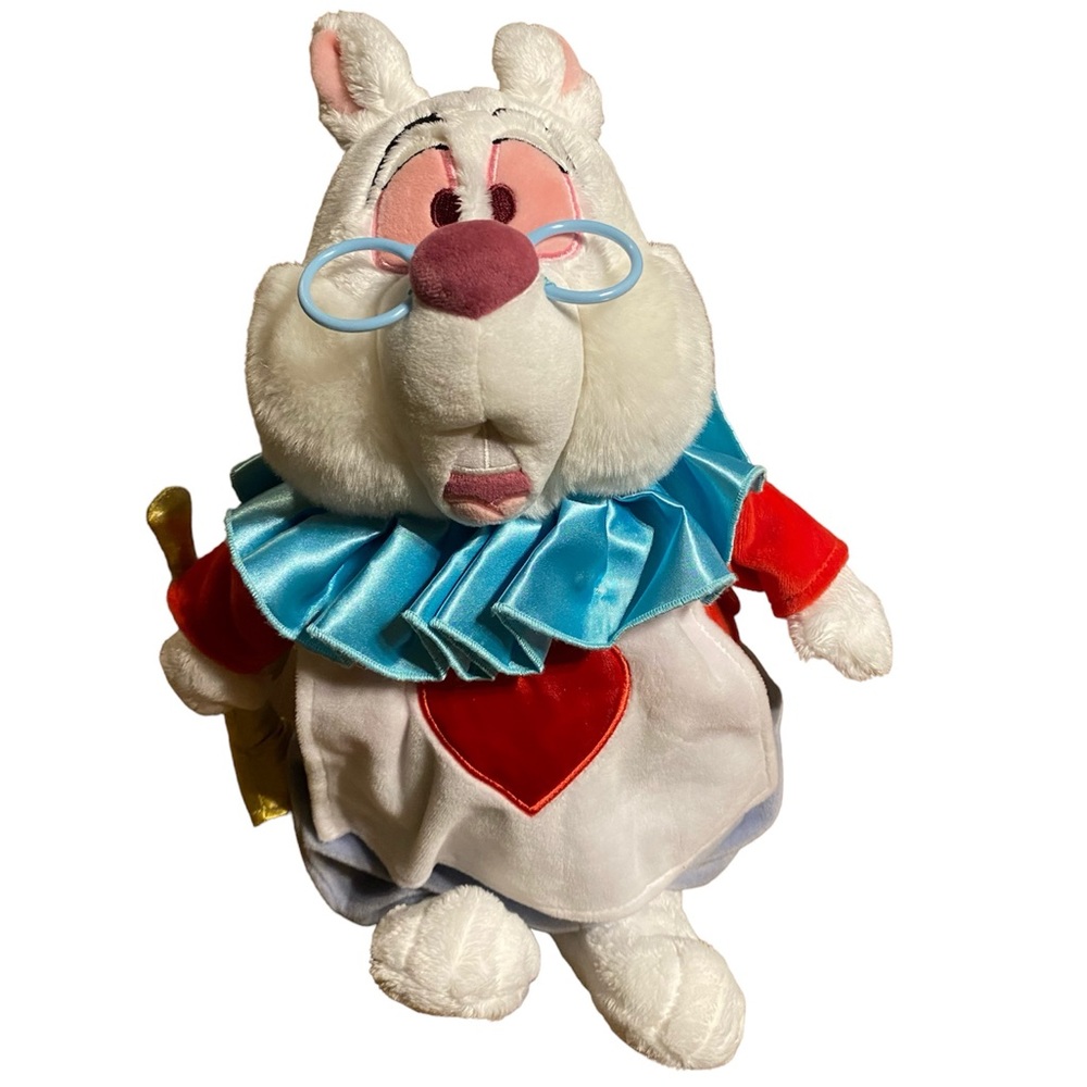 Disney Alice in Wonderland White Rabbit 16 inch Plush Stuffed